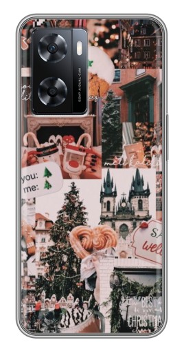 Чехол с картинкой "Новогоднее настроение" для Oppo a57s
