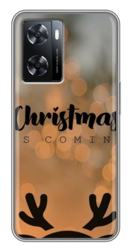 Чехол с печатью "Новогодняя заставка" для Oppo a57s