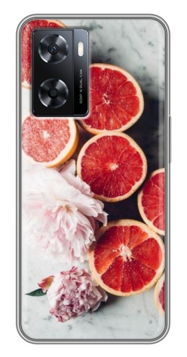 Чехол с картинкой "Половинки грейпфрутов" для Oppo a57s