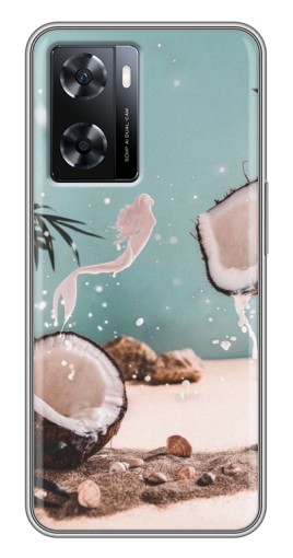 Чехол с принтом "Половинки кокоса" для Oppo a57s