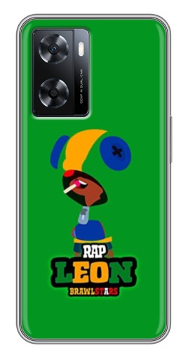 Силиконовый чехол с изображением "RAP Leon" для Oppo a57s