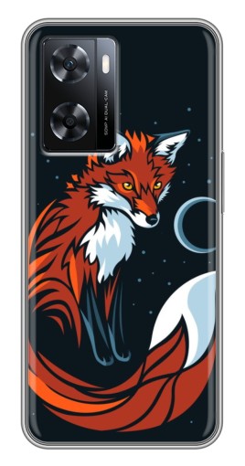 Силиконовый чехол с изображением "Рыжая лиса" для Oppo a57s