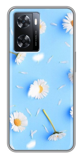 Чехол с печатью "Ромашковый фон" для Oppo a57s