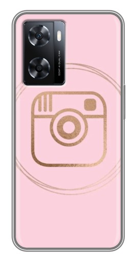 Чехол с печатью "розовый инстаграм" для Oppo a57s