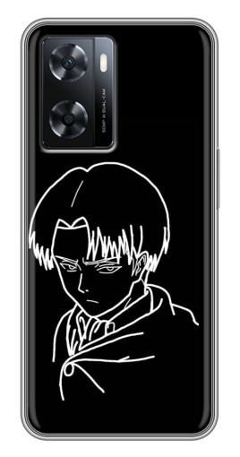 Чехол с принтом "Силуэт Леви" для Oppo a57s