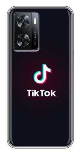 Чехол с картинкой "TikTok темный" для Oppo a57s