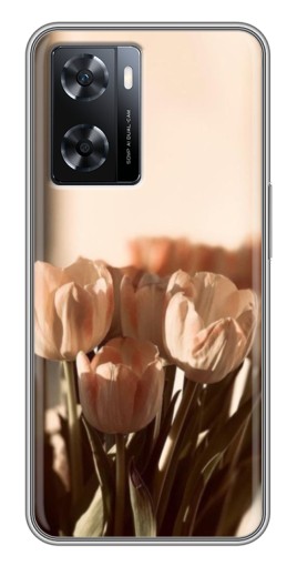 Силиконовый чехол с изображением "Тюльпаны на солнце" для Oppo a57s