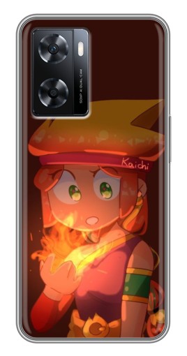 Чехол с печатью "Удивлённая Амбер" для Oppo a57s