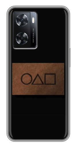 Силиконовый чехол с изображением "Визитка игра в кальмара" для Oppo a57s