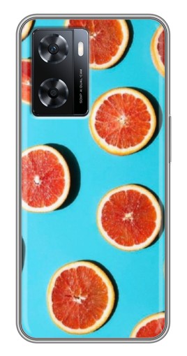Чехол с картинкой "Яркие грейпфруты" для Oppo a57s