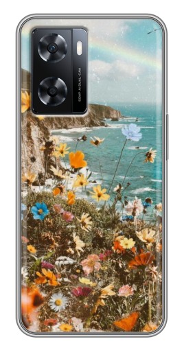 Чехол с принтом "Яркие полевые цветы" для Oppo a57s