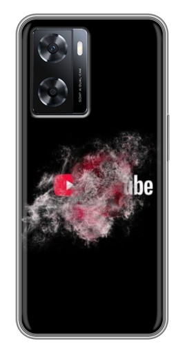 Чехол с печатью "Яркий Ютуб" для Oppo a57s