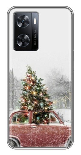 Чехол с печатью "Елка в машине" для Oppo a57s