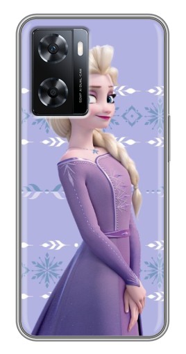 Силиконовый чехол с изображением "Ельза" для Oppo a57s