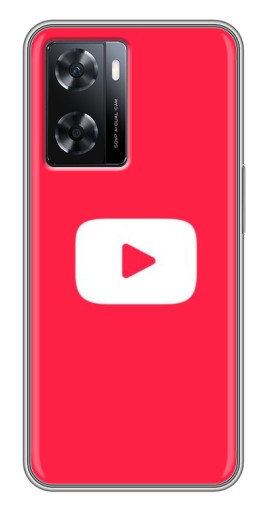 Чехол с картинкой "YouTube Кнопка" для Oppo a57s
