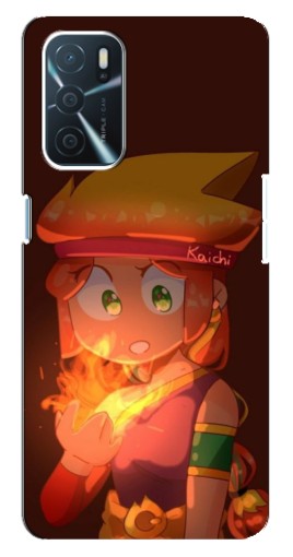 Чехол с печатью "Amber с огнем" для Oppo a54s
