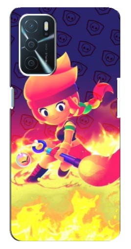 Силиконовый чехол с изображением "Амбер в огне" для Oppo a54s