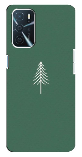 Чехол с принтом "Белая елка" для Oppo a54s