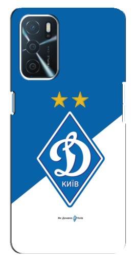 Чехол с печатью "Бело-синий Динамо" для Oppo a54s