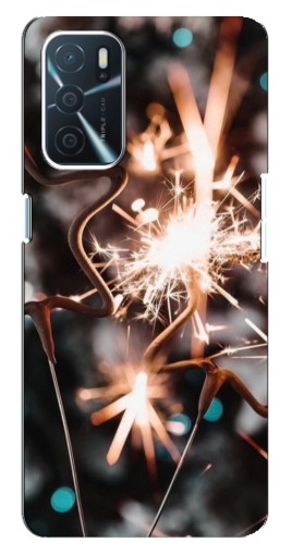 Силиконовый чехол с изображением "Бенгальские огни" для Oppo a54s