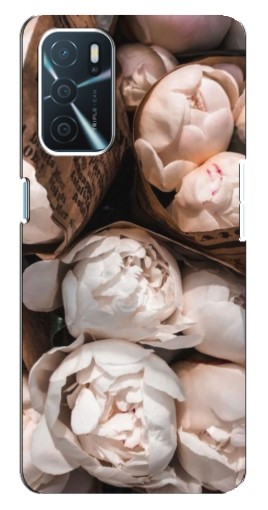 Силиконовый чехол с изображением "Букет пионов" для Oppo a54s