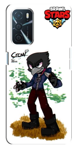 Чехол с печатью "Crow" для Oppo a54s