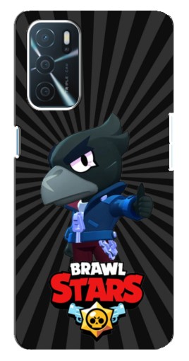 Силиконовый чехол с изображением "Crow Brawl Stars" для Oppo a54s