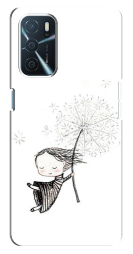 Чехол с печатью "Девочка с одуванчиком" для Oppo a54s