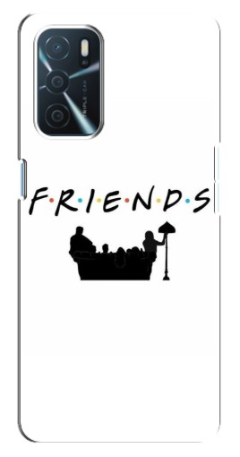 Чехол с картинкой "Друзья на диване" для Oppo a54s