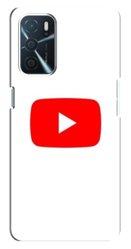 Силиконовый чехол с изображением "Красная кнопка" для Oppo a54s