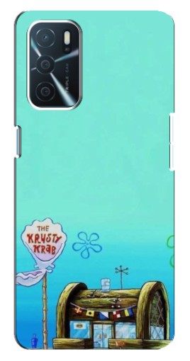Силиконовый чехол с изображением "Krusty Krab" для Oppo a54s