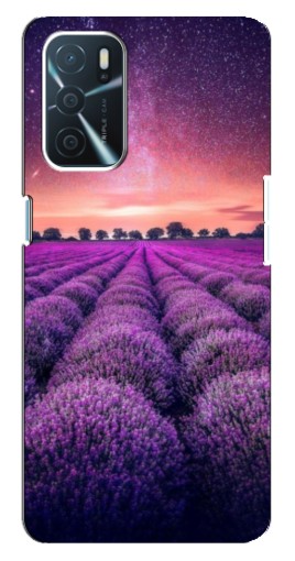 Чехол с принтом "Лавандовое поле" для Oppo a54s