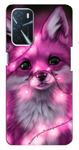 Чехол с печатью "Лисичка розовая" для Oppo a54s