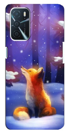Чехол с картинкой "Лисичка в лесу" для Oppo a54s