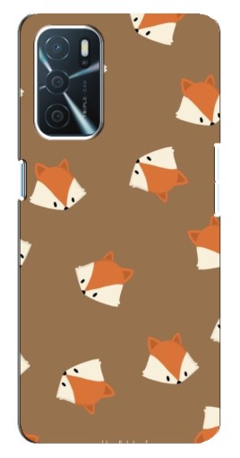 Чехол с принтом "Лисёнки" для Oppo a54s
