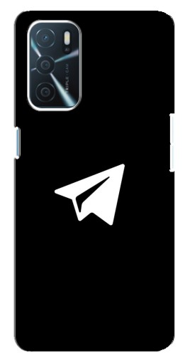 Чехол с печатью "Лого Телеграм" для Oppo a54s