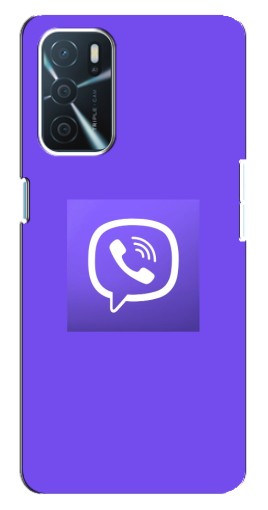 Чехол с картинкой "Лого Viber" для Oppo a54s