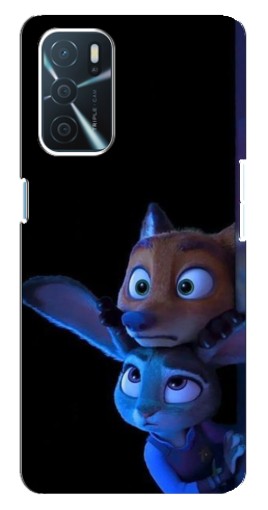 Чехол с печатью "Ник и Джуди" для Oppo a54s