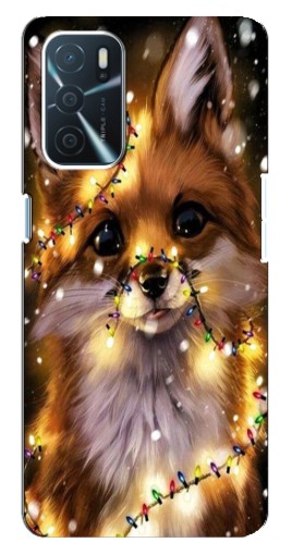 Силиконовый чехол с изображением "Новогодний лесенок" для Oppo a54s