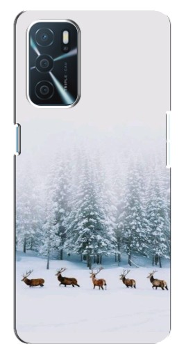 Чехол с принтом "Олени в лесу" для Oppo a54s