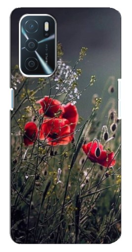 Чехол с принтом "Поле цветов" для Oppo a54s