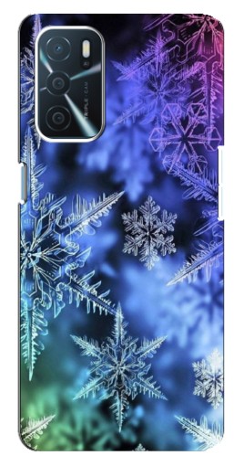 Чехол с принтом "Разноцветные снежинки" для Oppo a54s