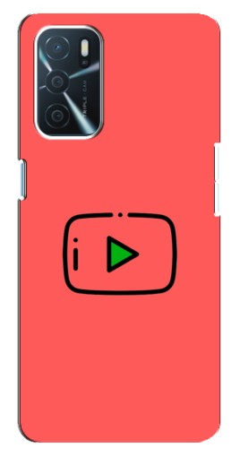 Чехол с картинкой "Рисованная кнопка" для Oppo a54s