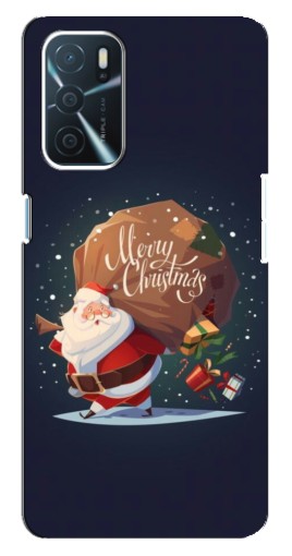 Чехол с принтом "Санта с подарками" для Oppo a54s