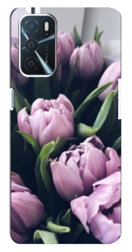 Чехол с печатью "Сиреневые тюльпаны" для Oppo a54s