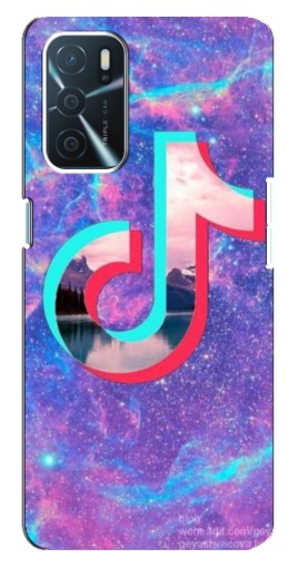 Чехол с картинкой "ТикТок мраморный" для Oppo a54s