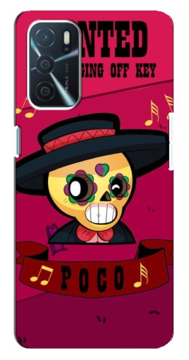 Чехол с принтом "WANTED POCO" для Oppo a54s