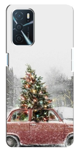 Силиконовый чехол с изображением "Елка в машине" для Oppo a54s