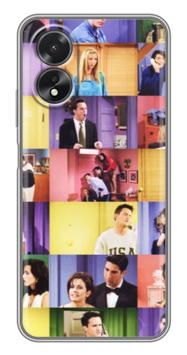 Чехол с принтом "Актеры Друзья" для Oppo A17