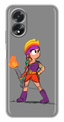 Чехол с печатью "Amber с факелом" для Oppo A17